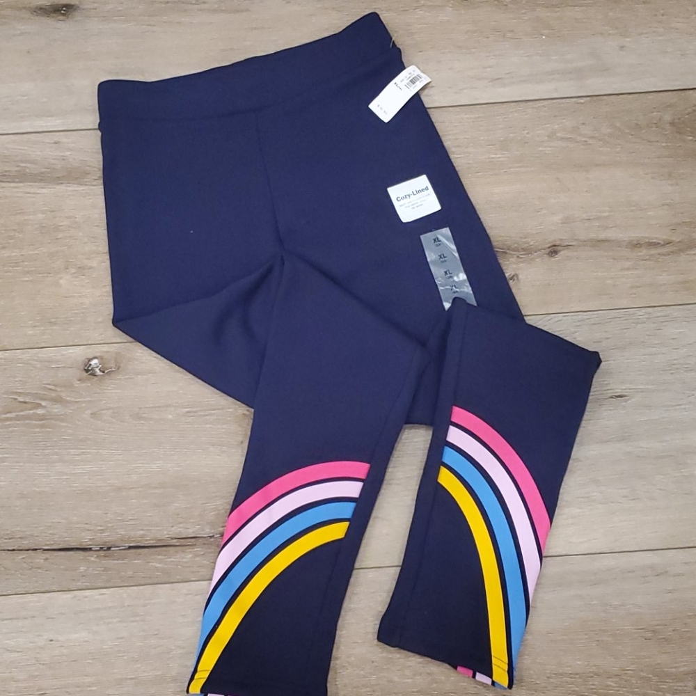 New! Cozy Lined Navy Sweatpants